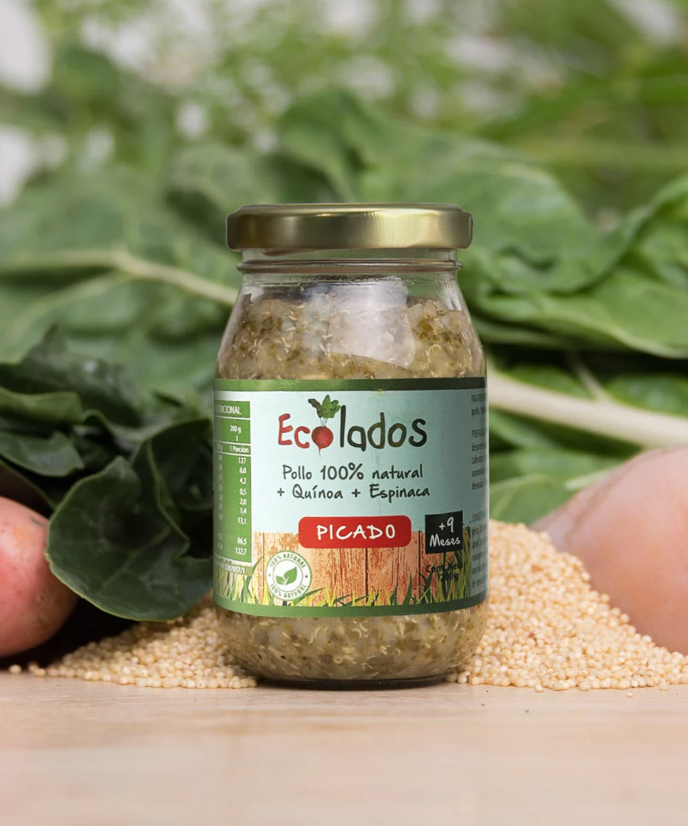 Picado de Pollo 100% natural, quínoa y espinaca